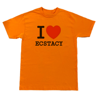 i <3 ecstacy orange tee