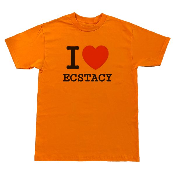 i <3 ecstacy orange tee