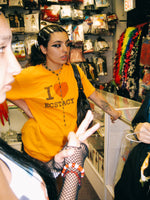 i <3 ecstacy orange tee