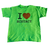 i <3 ecstacy green tee