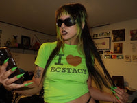 i <3 ecstacy green tee