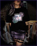 perfectly evil purple patch tee
