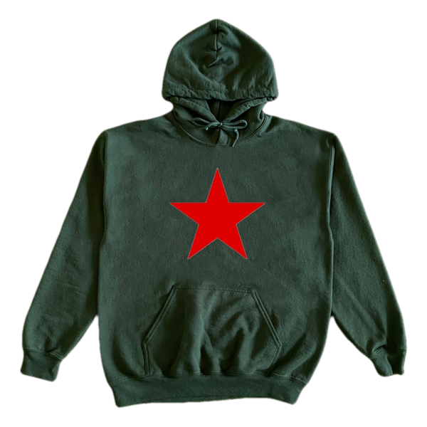 ‘STAR’ forrest green hoodie