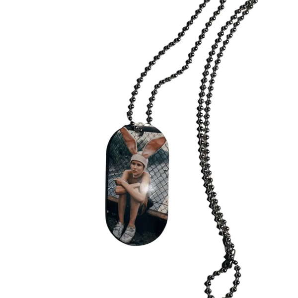 gummo 90’s dog tag necklace