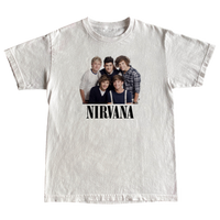 1D nirvana white tee