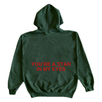 ‘STAR’ forrest green hoodie